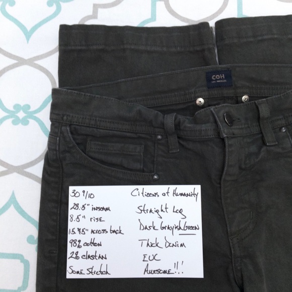 💙👖AWESOME! COH STRAIGHT LEG👖💙30 9/10 28.5” EUC - Picture 6 of 8